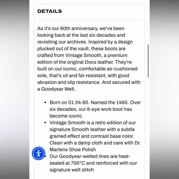 NWT Dr. Marten 1460 Pascal Vintage Smooth Boot - Picture 8 of 9